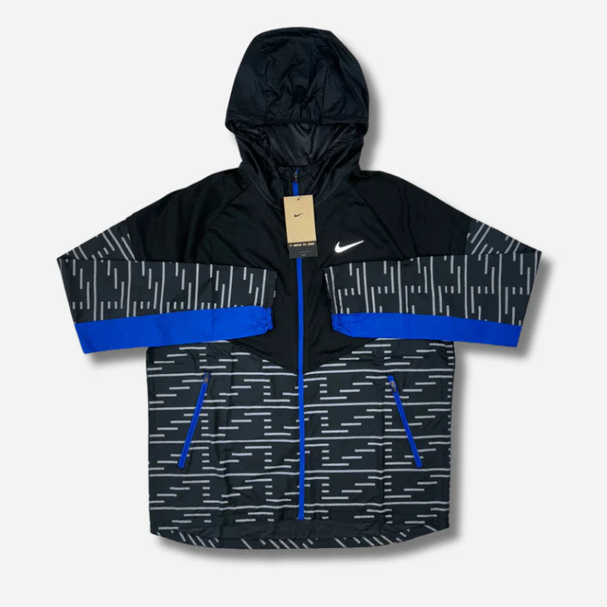 Ensemble survêtement Running noir et bleu